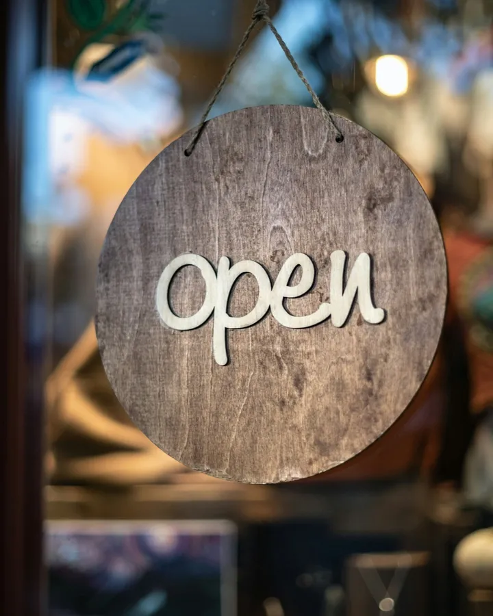 ThreadCraft Embroidery shop with the front door open in Placentia